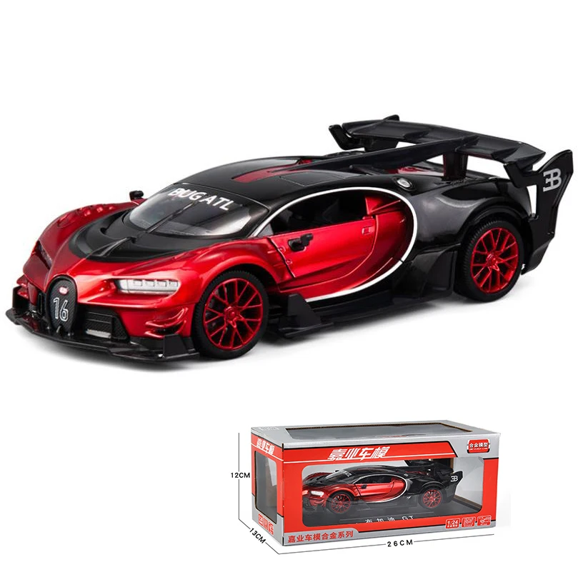 1:24 игрушечный автомобиль отличное качество bugatti gt Металлический Игрушечный
