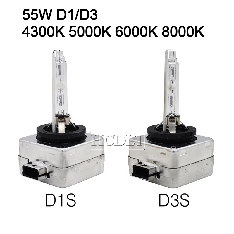 HCDLT 55W D1S D3S Xenon HID набор ламп 4300K 5000K 6000K 8000K Автомобильные фары лампы D3S D1R D3R D1S 55W HID балласт блок управления Комплект