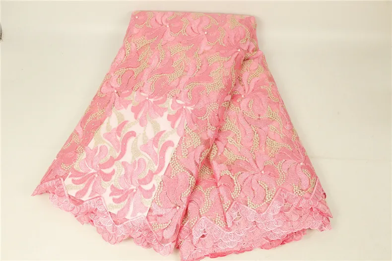 Новейшая французская бисерная зеленая кружевная ткань гипюр африканская вуаль