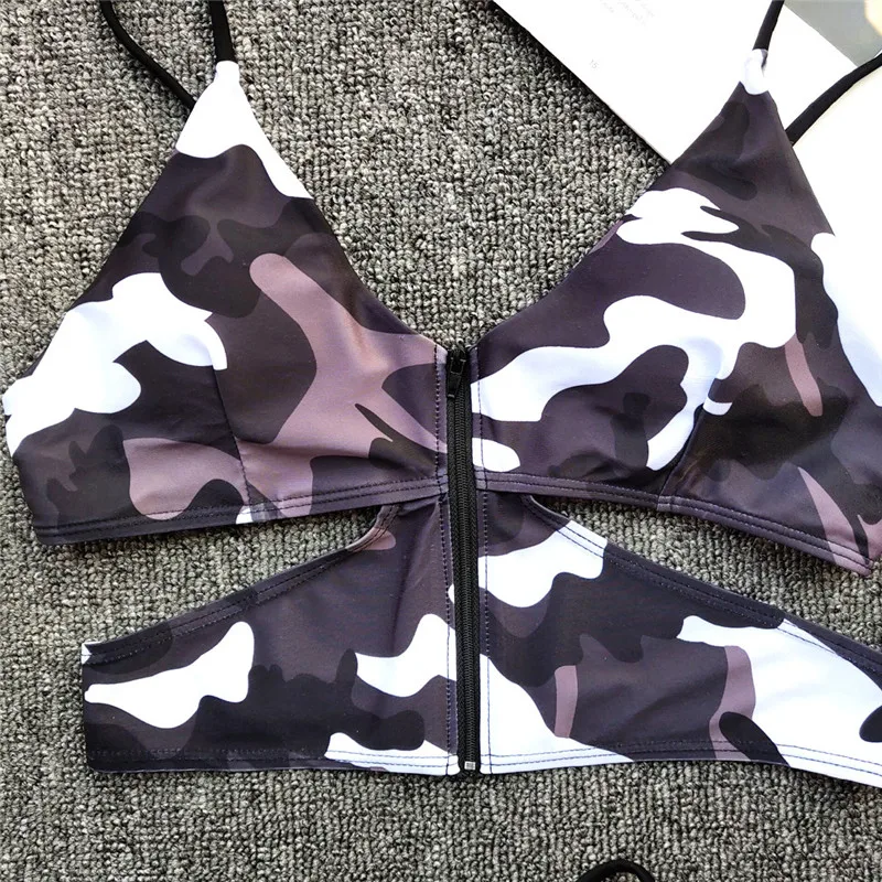 Сексуальные купальные костюмы из двух частей Женский комплект бикини одежда для