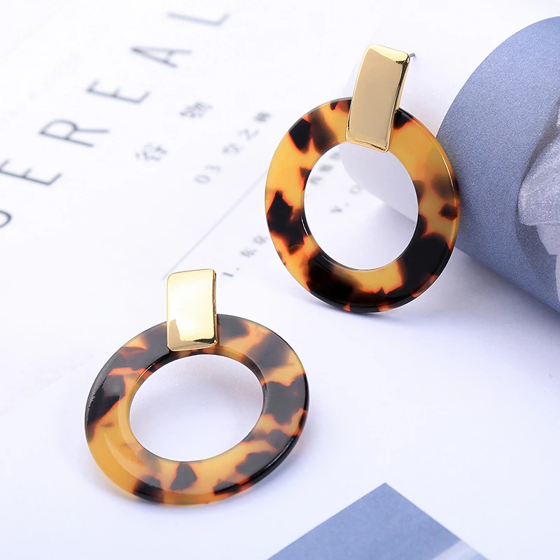 Крыло ЮК так акриловые круглые женские серьги 2019 модные ювелирные изделия