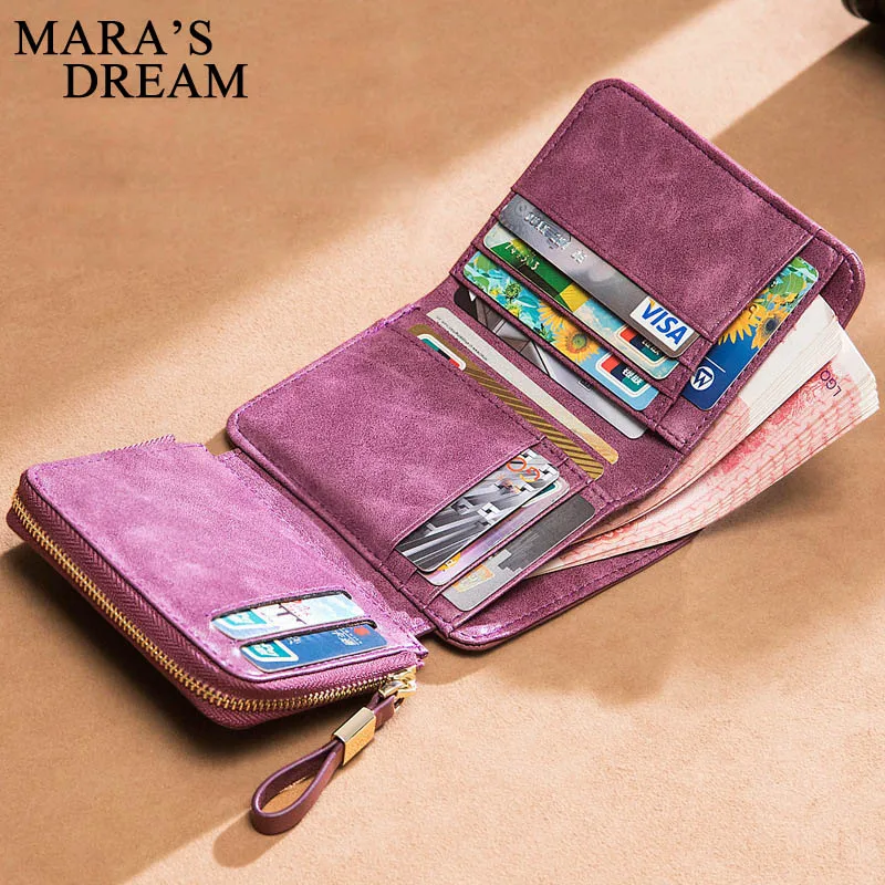 Mara мечта из натуральной кожи для женщин короткий кошелек Женский с металлической