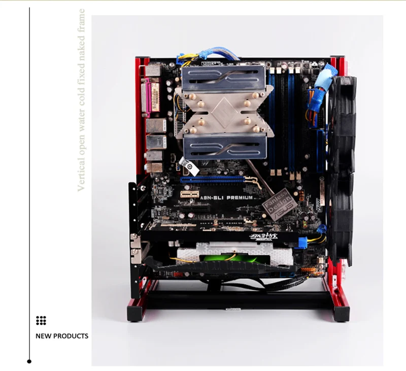 246*300*355 мм ATX PC шасси в корпусе алюминиевая вертикальная подставка игровой хост-бокс материнская плата ITX gamer компьютерные запчасти gabinete computador