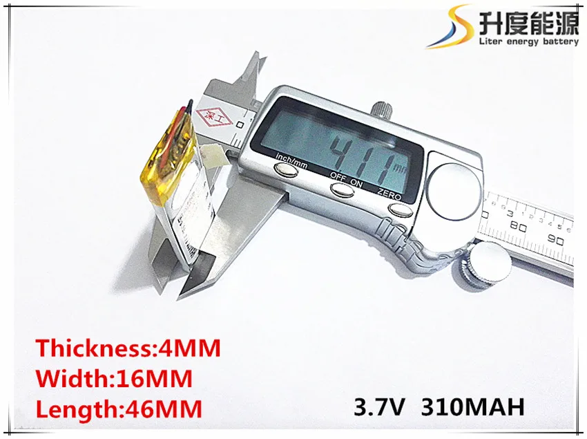 3 7 V 310 mAH [401646] PLIB полимерный литий ионный/литий ионный аккумулятор для GPS mp3 mp4 mp5 dvd