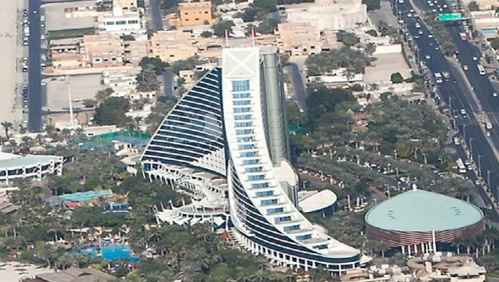 3D-обои с пейзажем настенные фрески изображением Дубая отеля балкона |