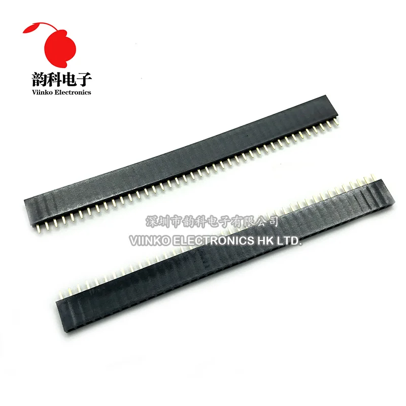 10 шт. 2 54 мм 40 Pin Stright женский Однорядный штыревой разъем PCB|connector pcb|female pin headerconnector