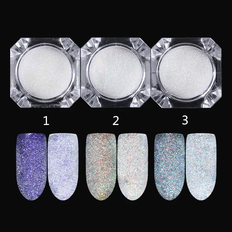 BORN PRETTY Magic Shell блестящий порошок 1 5 г Сияющий ультра тонкий дизайн ногтей