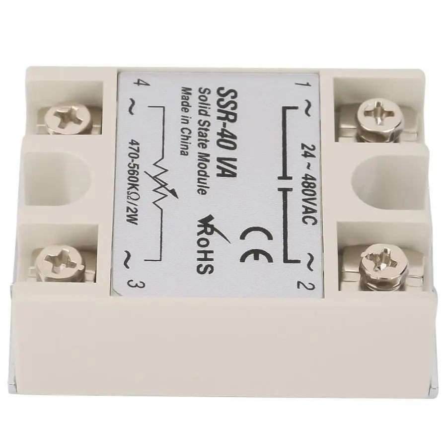 SSR-40VA Solid State Relay For Industrial Automation Process 50-250V Low Power AC motor control Tool | Обустройство дома
