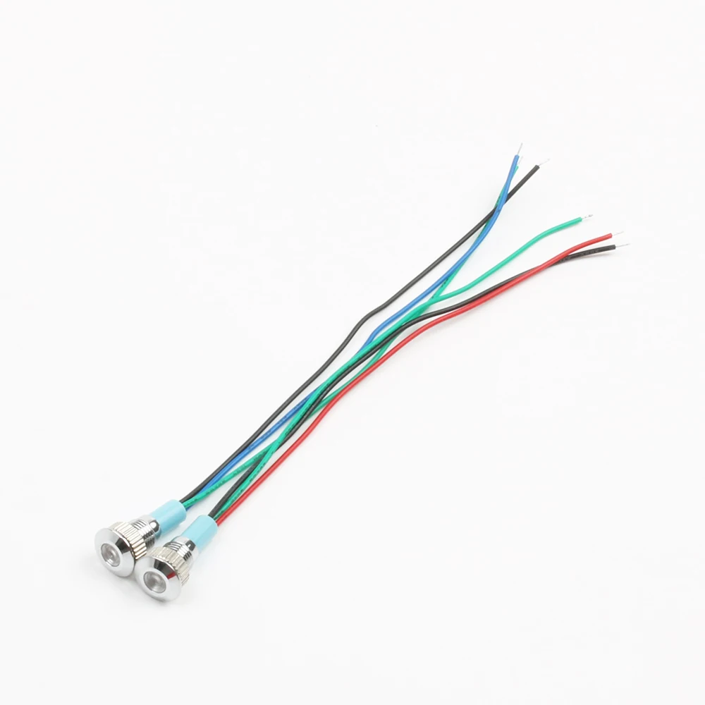 Светодиодный металлический индикатор light 8 мм Водонепроницаемая сигнальная