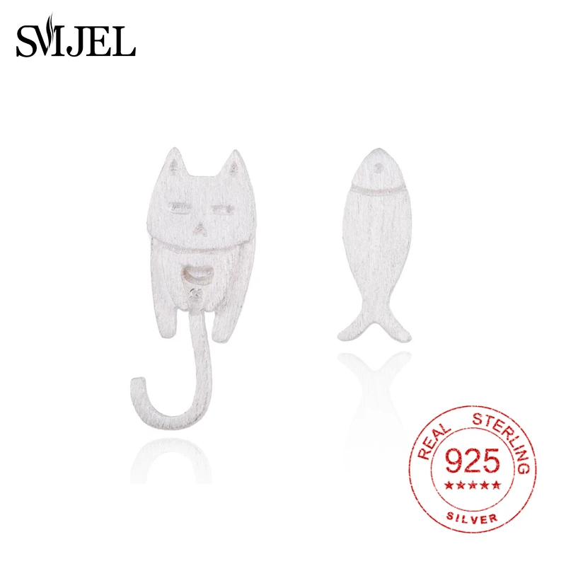 Женские серьги гвоздики SMJEL из серебра 925 пробы с защитой от