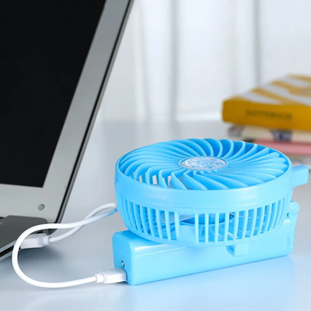 Портативный ручной вентилятор USB Перезаряжаемый складной портативный мини кулер