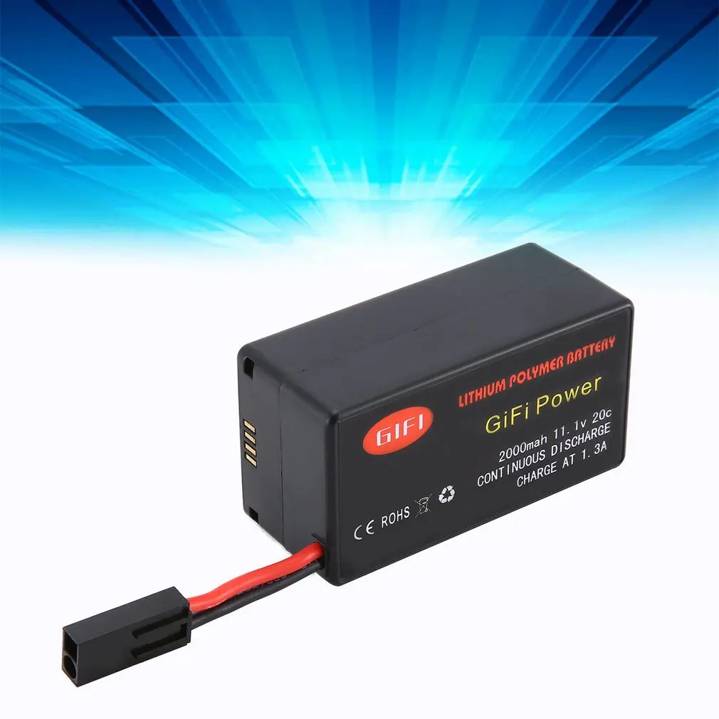 Батарея большой емкости 11,1 V 2000mAh обновленная Замена Lipo батарея легкий Дрон батарея для Parrot Ar. Drone 2,0