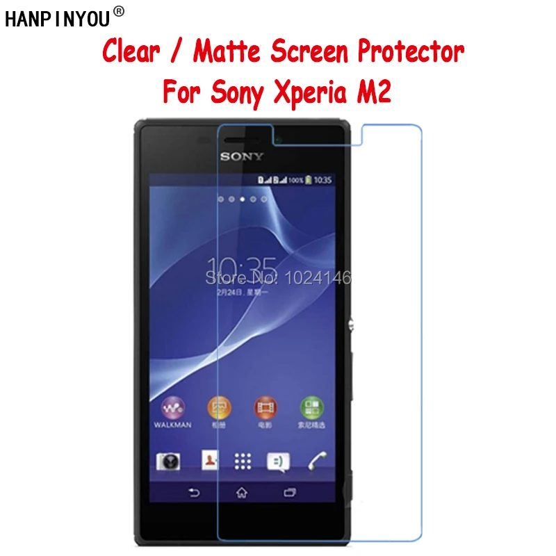 Новая прозрачная/Антибликовая матовая защитная пленка HD для Sony Xperia M2 S50h Dual Aqua
