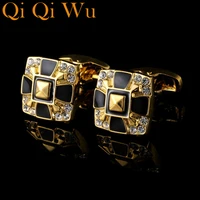 luxury shirt cufflink for men brand cuff links button wedding cufflinks high quality gold abotoaduras jewelry free shipping