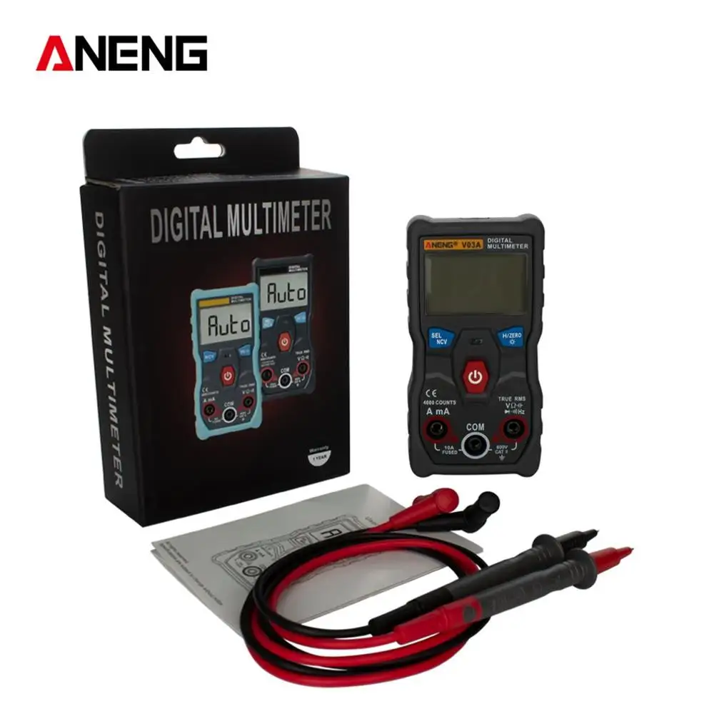 Aneng V03A мультиметр для передачи данных Ncv цифровой ЖК дисплей Ac/Dc вольтметр Авто