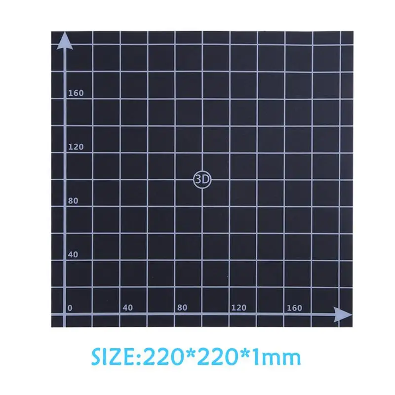 3D принтер тепло горячие наклейки для кровати с координатной печатью 220x220 мм
