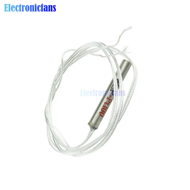 

2 шт. PT100 Platinum Resister, датчик температуры, водонепроницаемый, температурный зонд-20 ~ 450 по Цельсию, защитное покрытие из стекловолокна