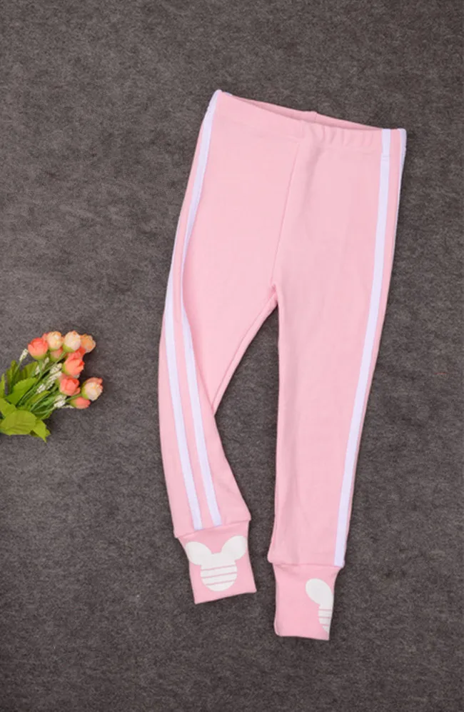 Pink Новинка года, Осенние леггинсы для девочек однотонные хлопковые детские леггинсы узкие штаны детские длинные штаны спортивные штаны для девочек возрастом от 4 до 10 лет - Цвет: Pink