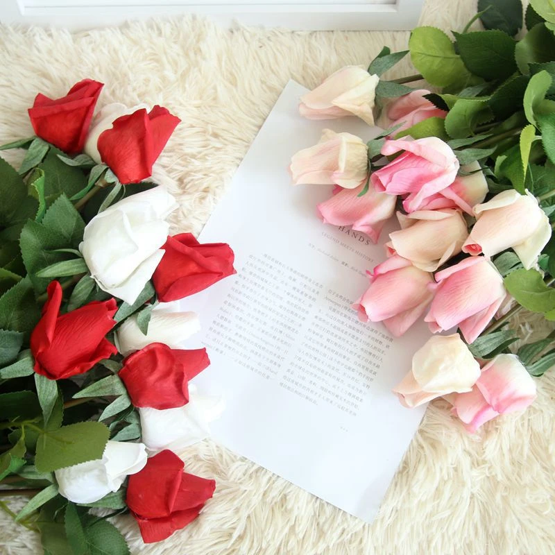 

Free Shipping(10pcs/Lot) Fresh rose Artificial Flowers Real Touch rose Flowers Home decorations for Wedding Party or Birthday