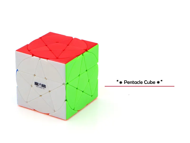 Qiyi 3x3 Пентакль Cubo Magico странной формы магический куб черный/Stickerless скоростной куб головоломка звезда твист Кубики Игрушки для детей