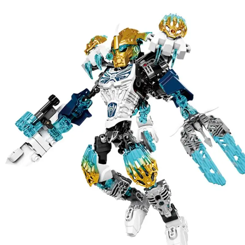 BIONICLE Tahu Ikir фигурки 612-4 строительные блоки игрушки sermoido 71308+ 71303 BIONICLE мальчик подарок - Цвет: 612-1
