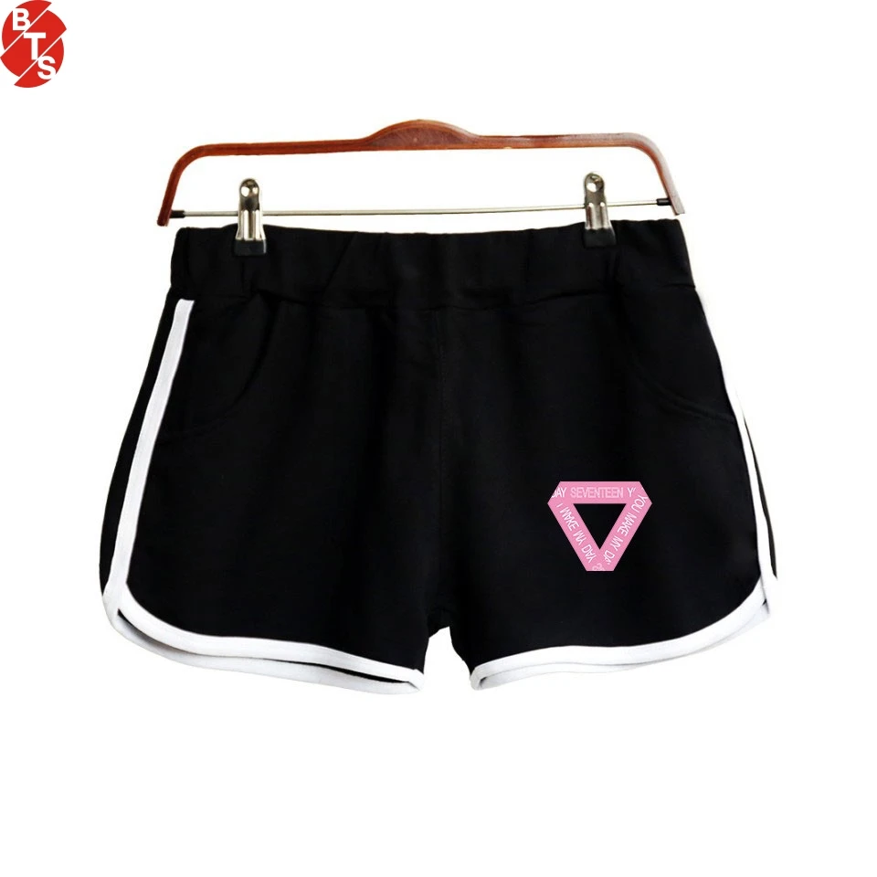 SEVENTEEN Kpop Printed Shorts for Women Fashion Casual Hot Sale Shorts 2018 Hot Sale Fans Girls Sexy Wear Suitable for Summer