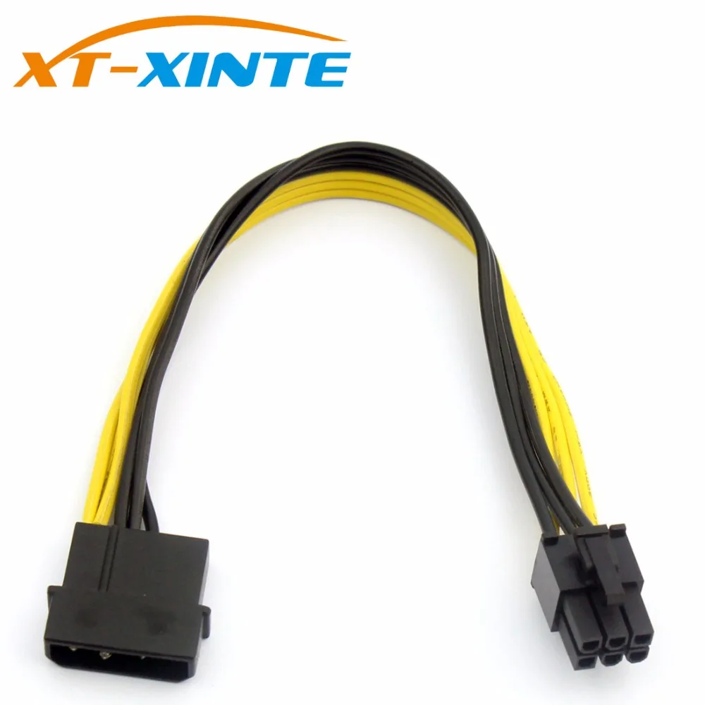 Кабель питания для видеокарты Molex IDE-6 Pin PCI-E 20 см 18AWG