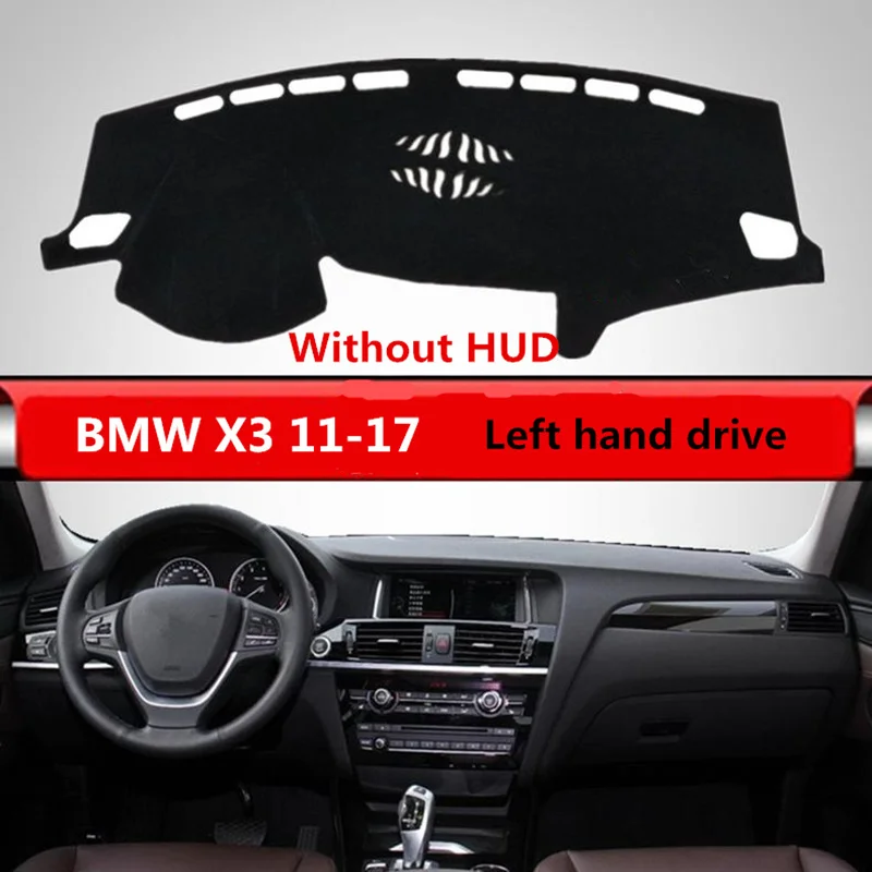 Чехол TAIJS для приборной панели автомобиля BMW X3 2011 2017 без HUD левосторонний защитный