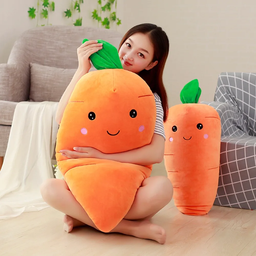 

95cm Cretive Simulation Stuffed Carrot With Down Cotton Big Size High Quality Super Soft Pillow Intimate Gift For Girl