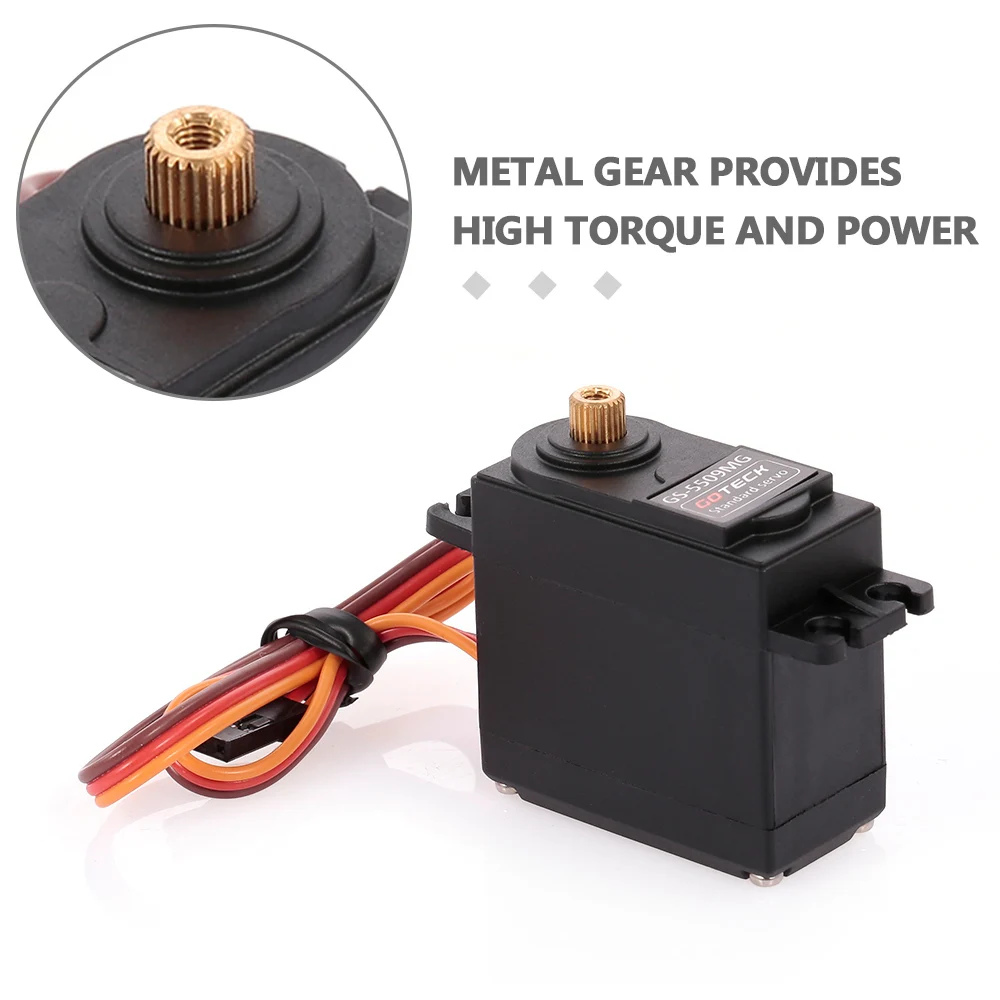 GOTECK GS-5509MG металла шестерни Аналоговый сервопривод двойной шариковый подшипник