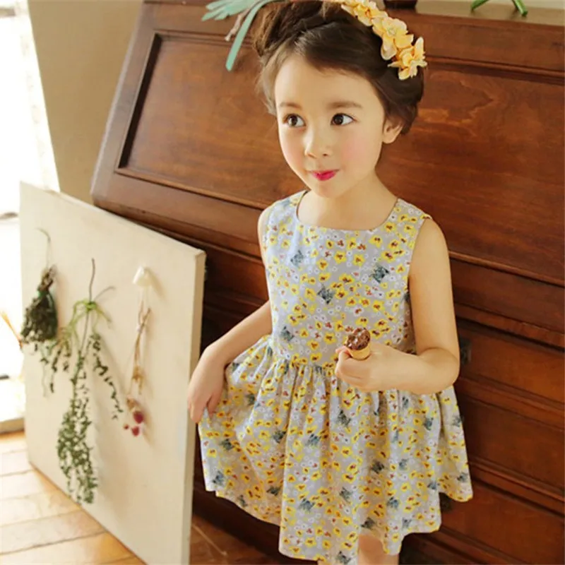 Hot Sale Summertime Baby Girls Dresses Fashion Casual Children's Clothes dress backless Girl's slip Kids wear | Детская одежда