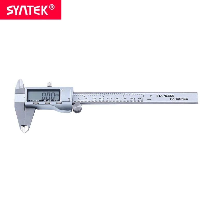 Syntek металлический корпус 6-дюймовый 150 мм Нержавеющая сталь электронный цифровой