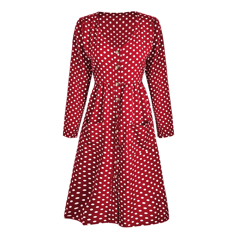 women autumn dress fashion ladies long sleeve festivals classics comfort female womens clothing dresses | Женская одежда
