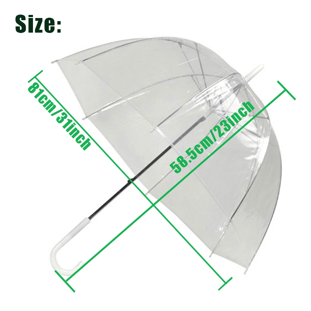 Прозрачный зонт в форме гриба свадебное украшение защита от дождя