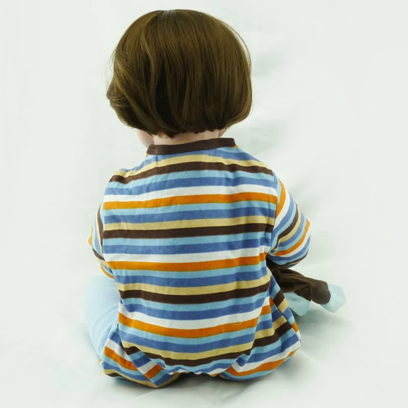 Forrsdor 55 см хит продаж ifelike Мягкие силиконовые куклы в полосатых штанах bebe reborn corpo de