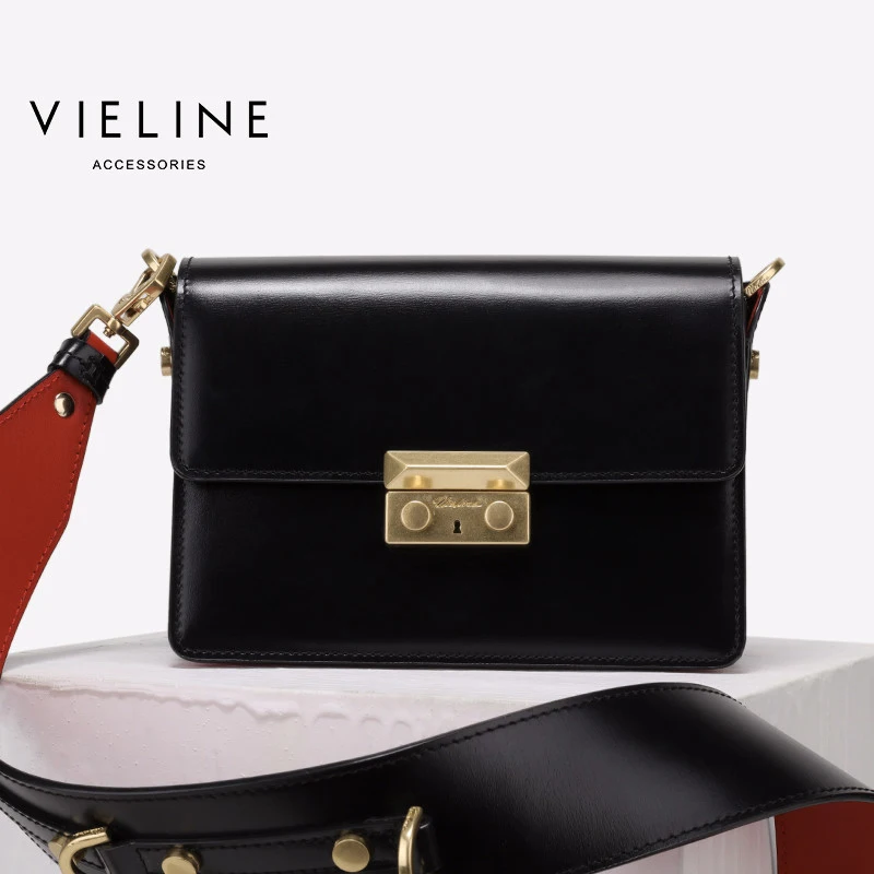 

vieline genuine leather women shoulder Flap bag ,Independent designer limited edition High grade cow leather crossbody Bags