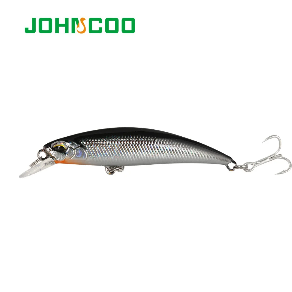 JOHNCOO рыболовная плавающая приманка Minnow оседающая на дно 80 мм 10 г воблеры жесткая