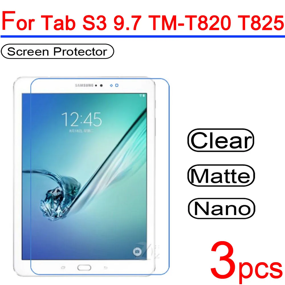 3 шт. ультра прозрачное защитное покрытие ЖК экрана для Samsung Galaxy Tab s2 s3 8 0 9 7 T710 T715 T815