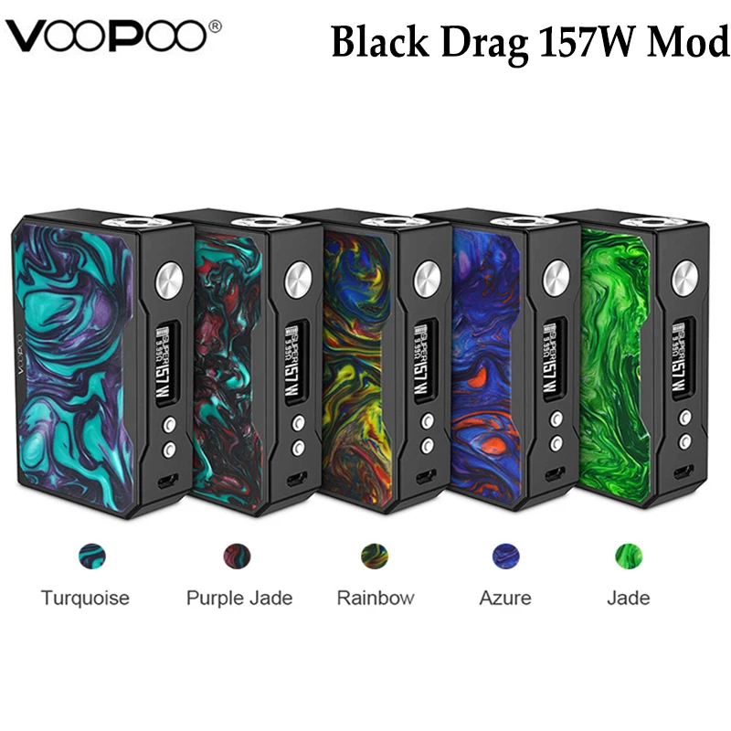 Оригинальный VOOPOO DRAG 157 Вт TC коробка мод электронная сигарета 18650 Vape с US GENE чип