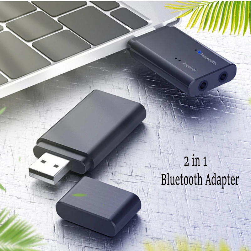 Bluetooth адаптер CALETOP 2 в 1 передатчик и приемник 3 5 мм со стереозвуком AUX для ТВ