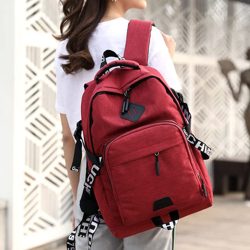 

Oxford laptop backpack men women school bags usb Charging computer male back pack school Large capacity bagpack Mochila