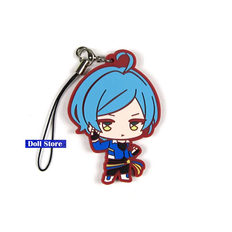 4 Ensemble Stars короткая футболка с героями из японского аниме «figurerubber силиконовые сладкий запах подвеска на мобильный телефон брелок ремешок D179 - Цвет: 4