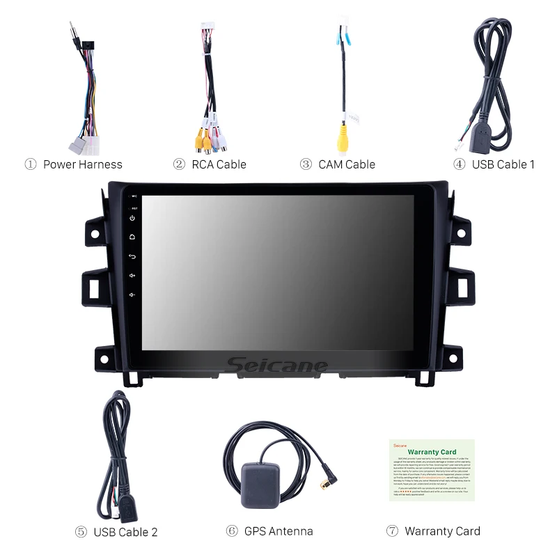 Seicane Android 8,1 автомобиль радио мультимедиа плеер для Nissan Navara 2011 2012 2013 2din gps навигации Поддержка OBD2