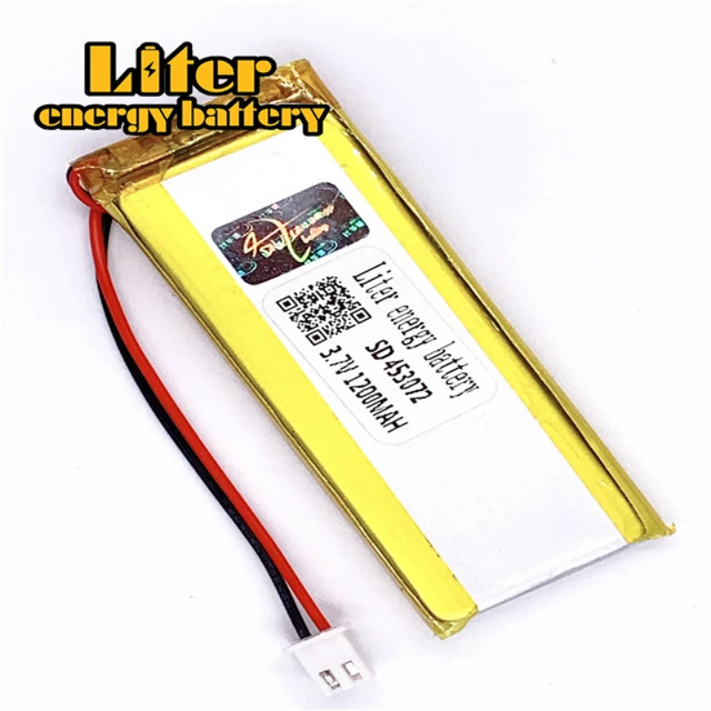 

XHR-2P 2.54 1200mAh 453072 453070 3.7V lithium polymer battery