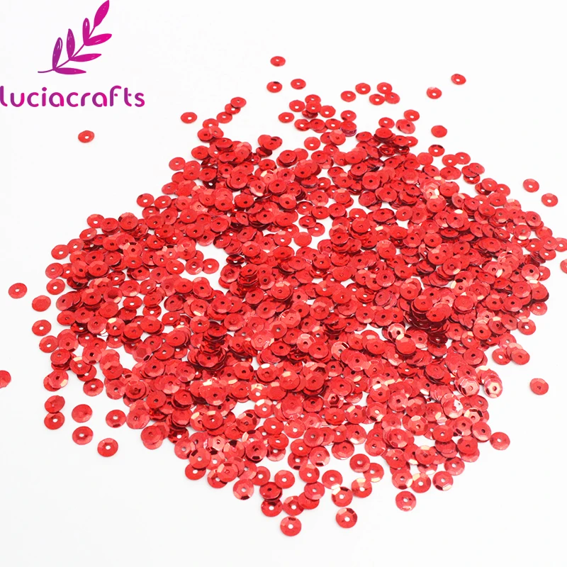 Lucia crafts 5 мм в диаметре, различные Цвет кукурузных хлопьев Радужная чашка с блестками, на плоской подошве, с блестками для Костюмы платье Accssory для использования в домашних условиях 1 кор./лот D1006