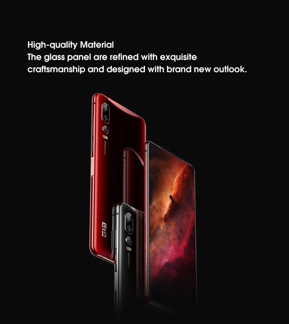 Elephone U2 16MP всплывающая камера 6,2" FHD+ экран Android 9,0 MT6771T Восьмиядерный 4/6GB 64/128GB Face ID 4G мобильный телефон