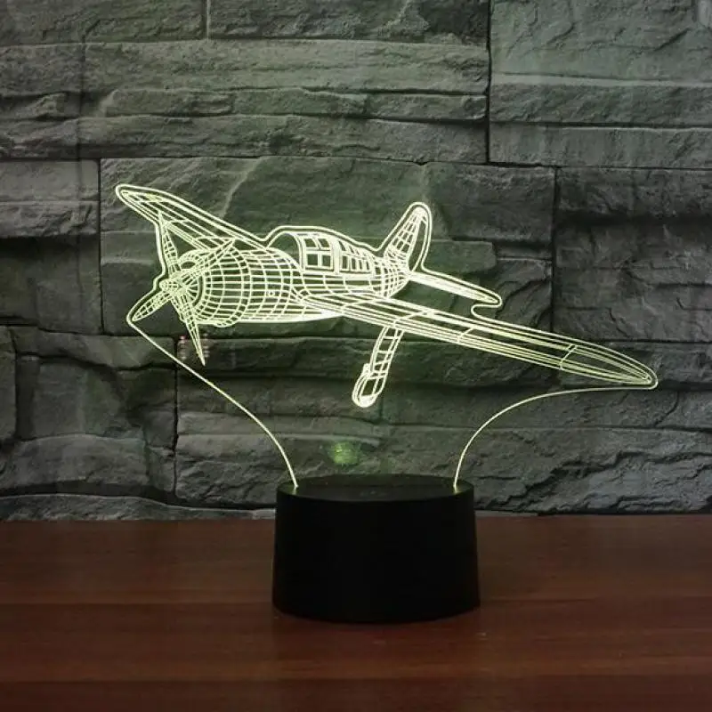 Детская настольная лампа 3d светодиодный ночник в виде прикроватного столика