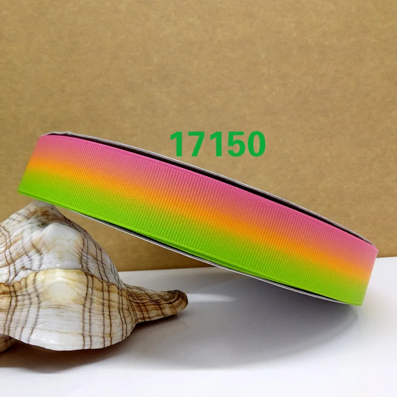 Бесплатная доставка 50 ярдов Омбре Печать grosgrain ленты 17177|printed ribbon|grosgrain ribbonribbon free