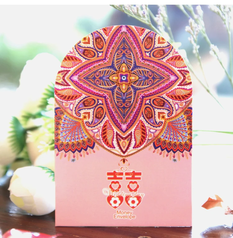 

Free shipping 30pcs/lot Creative style wedding supplies the bride red envelope