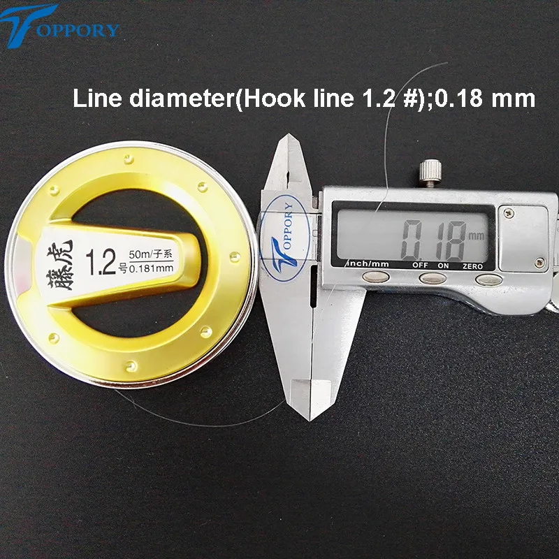 Toppory Высокое качество нейлоновая рыболовная леска для НЕРА herabuana Тайвань